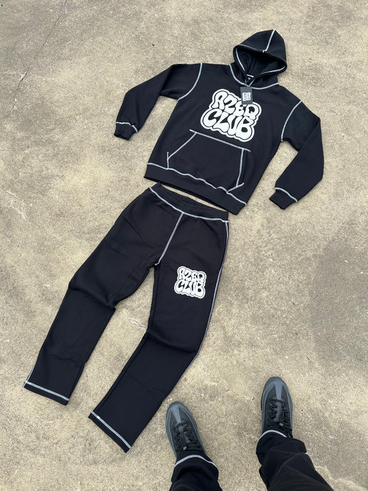 Azeq Signature Tracksuit - Black/White