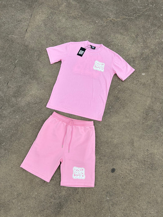 Azeq Signature Shorts Set - Pink